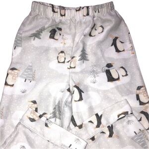 Pottery Barn Boys 4T Penguin Christmas Pajama Bottoms